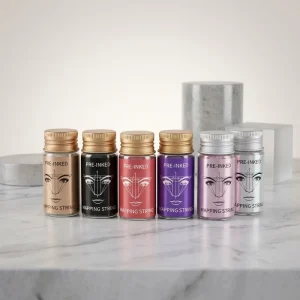 Eyebrow Mapping String Bottled 30 Meters Pre Inked Map Tool Eye Brows Tint Dye Thread PMU Shaping White Salon
