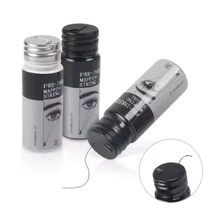 Eyebrow Marker Thread Microblading Mapping String Pre-Inked Tattoo Brows Point White Mapping String Beauty Tools