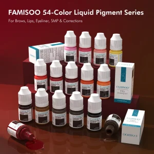 Eyebrow PMU Pigment Ink for Semi Permanent Permanent Makeup Microblading Vegan Non Toxic Cosmetic Tattoo Ink for Professional