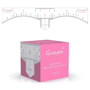Eyebrow Ruler Stencil Clear Adhesive Brow Shaping Disposable Microblading Brows Extensions Shaper Tool for Henna Tinting