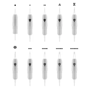 Eyebrow Tattoo 1R/3R/5R/7R/3FP/5FP/7FP Disposable Sterilized Tattoo Permanent Makeup Needles Tips for Eyebrow