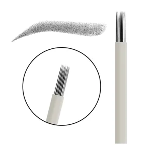 Eyebrow Tattoo Permanent Makeup Training Shading Round Needle Microblading Needle Nano Microblading Needle