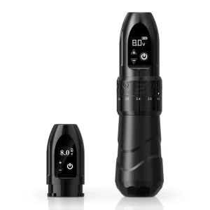 F2 2400mAh Electric Tattoo Gun 2.0 4.2mm Adjustable Stroke Professional Wireless Tattoo Pen Machine with Dual Battery