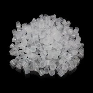 FANCY SPC 500pcs Disposable Plastic Tattoo Ink Caps for Body Art and Permanent Makeup