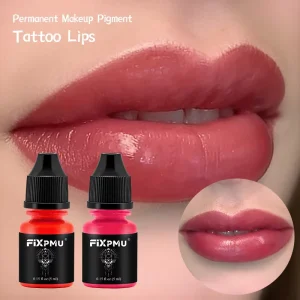 FIXPMU Embroidery Colors Semi Permanent Makeup Ink Pigment Microblading Lip Eyebrow Pigment Tattoo Ink 5ml USA Origin