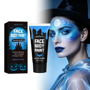 Face & Body Paint Pigment (Blue) 60g Vibrant Refreshing Non Sticky & Silky Smooth for Graffiti Style Painting