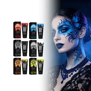 Face Body Paint Vibrant Color Smooth Natural Color Rendering Portable Daily Use Face Body Painting Pigment