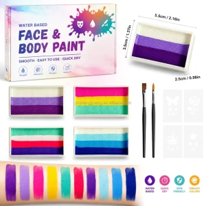 Face Body Painting Professional Non Toxic Hypoallergenic Safe Facepaint for Halloween Cosplay Costumes Parties and Festivals