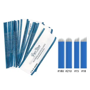 Face Deep Disposable Flex MicroBlade Microblading Needles for Tattoo Training