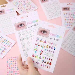 Face Diamond Patch Teardrop Face Diamond Patch Girl Pearl Gem Diamond Patch Stage Drill Sticker