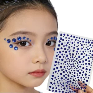 Face Eye Jewels Paint Self Adhesive Acrylic Crystal Diamond Safe Multi-colors for Children Festival Party Body Art Decor