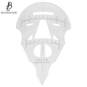 Face Eyebrow Ruler Lip Tattoo Stencil Cosmetic Measure Tool Permanent Makeup Grooming Ruler