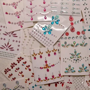 Face Gem Eye Jewels Rhinestones Crystals Pearls Stickers Festival Diamonds Teardrop Crystal for Face Makeup