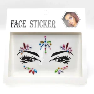 Face Gem Jewels Festival Glitter Makeup All in One Face Jewels Crystal Face Bejeweled Rhinestone Body Gem Sticker