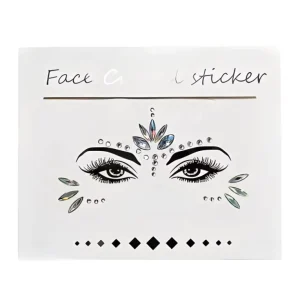 Face Gem Jewels Rave Face Crystal Gem Eye Face Body Jewel Crystal Rhinestone Stickers for Festival Party
