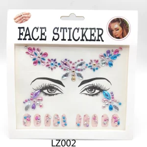 Face Gem Jewels Rave Face Crystal Gem Eye Face Body Jewel Crystal Rhinestone Stickers for Festival Party