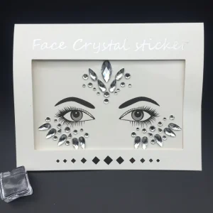 Face Gem Jewels Rave Face Crystal Gem Eye Face Body Jewel Crystal Rhinestone Stickers for Festival Party