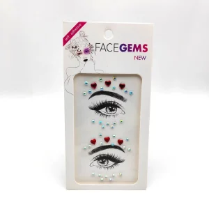 Face Gem Stick Jewels Temporary Tattoo Stickers Acrylic Crystal Glitter Stickers Accessories for Festival Holiday