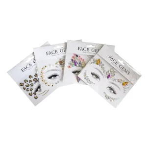 Face Gem Stickers Party Face Gem Adhesive Stickers Face Jewels Halloween Gems Stickers for Festival