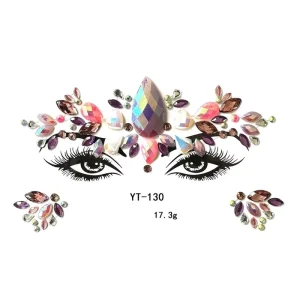 Face Gem Stones Makeup Self Adhesive Face Color Diamond Fancy Face Jewels Sticker