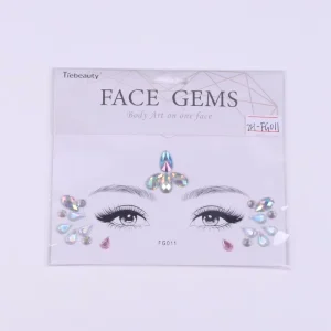 Face Gems Glitter Rhinestone Rave Festival Face Stickers Jewels Crystals for Eyes Face Body Temporary Tattoos
