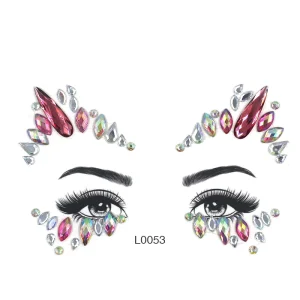 Face Jewelry Diamond Stage Music Festival Face Gem Temporary Tattoo