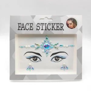 Face Jewels Face Gems Mermaid Glitter Rhinestone Crystal Stickers Waterproof Eyes Face Temporary Tattoos for Party Rave Festival