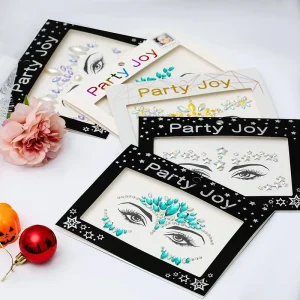 Face Jewels Rave Face Gem Tattoo Crystal Eye Body Jewels Crystal Rhinestone Face Gem Stickers for Festival Party