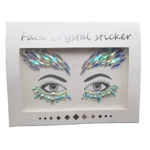 Face Jewels Rave Face Gem Tattoo Crystal Eye Body Jewels Crystal Rhinestone Face Gem Stickers for Festival Party