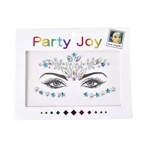 Face Jewels Sticker Accessories Eye Tattoo Sticker Glitter Rhinestone for Festival Holiday Party