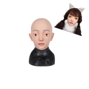 Face Mask for Crossdresser Transgender Drag Queen Sissy Party Use 100% Silicone Head Mask Sissy Trangender