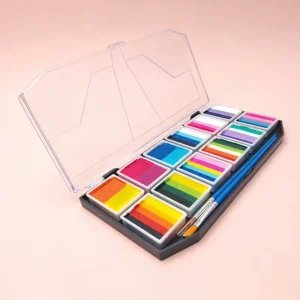 Face Paint Palette with Portable Case, Non-Toxic, CE Certified, Body Painting Supplies