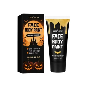 Face Paint Pigment (Gold) Gentle Skin-Friendly Water-Based Formula for Vibrant Facial Body Coloring Personalized