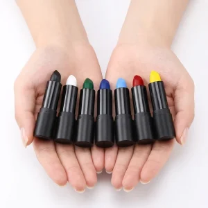 Face Paint Stick Multi-use Twist up Body Painting Crayon Portable High Pigment Lip Eye Makeup Stick for Cosplay Party Body Art