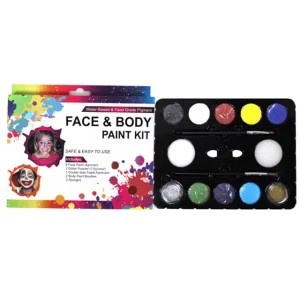Face Paint with Glitters Stencils Face Painting Kit for Children