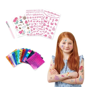 Face Painting Glitter Kit Make up Easy Wash Safe Tattoo Stickers Body Tattoo Make up Kids Stickers Tattoo