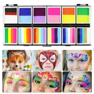 Face Painting Kit for Kids and Adults Halloween Makeup Birthdays Parties Festivals and Events