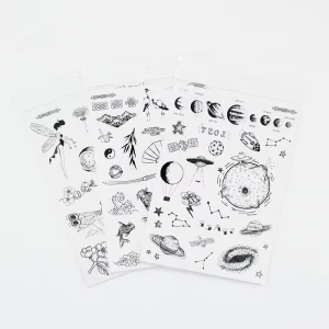 Face Tattoo Bull Head Sticker Neck Hand Back Cool Design Sexy Body Man Woman Art Waterproof Temporary Henna Tattoo Sticker