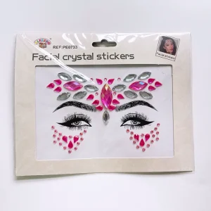 Face Tattoo Self Adhesive Acrylic Rhinestone Gem Sticker for Party