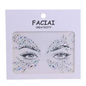 Facial Creaticitcity Face Gem Sticker Acrylic Crystal Makeup Party Stage Body Jewels