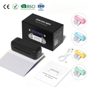 Factory 3 Inch Thermal Tattoo Printer 203dpi High Resolution Wireless BT OEM ODM Custom Logo Service for Tattoo Studio