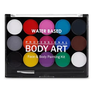 Factory Acrylic 15 Colors Non toxic Face Paint Body Makeup Oil Brush Halloween Christmas Party Tools