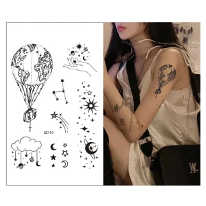 Factory Bulk Temporary Tattoo Stickers for Body Arm Waterproof Eco Friendly Customizable Designs Non Toxic