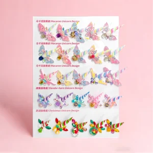 Factory Children’s Acrylic Face Gems with CE Certified Cute and Exquisite Designs for Holidays and Parties
