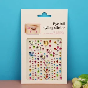 Factory Crystal Eye Jewels Self Adhesive Rhinestone Stickers Festival Party Acrylic Gem Face Body Makeup Stickers