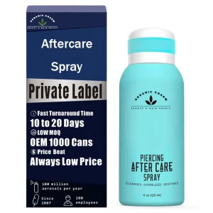 Factory Custom Aftercare Spray for Ear Nose Belly Piercings Recovery Encourages Permanent Makeup