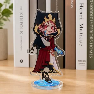Factory Custom Detachable Magnetic Chibi Acrylic Double Side UV Print Desktop Display Stand Fan Gift