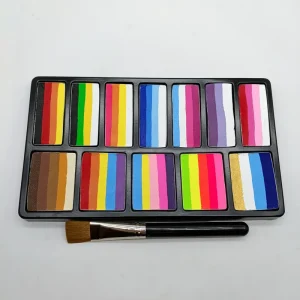 Factory Direct 12-Color Glitter Gel Eyeshadow Palette for Face & Body Painting Water-Based Natural Plant Cosmetics