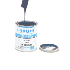 Factory Direct C124 Ultramarine Blue Car Paint 1K Acrylic Basecoat High Coverage Spray Auto Body Repair Coating