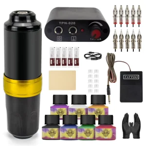 Factory Direct High Quality Professional Rotary Tattoo Machine Pen Full Kit